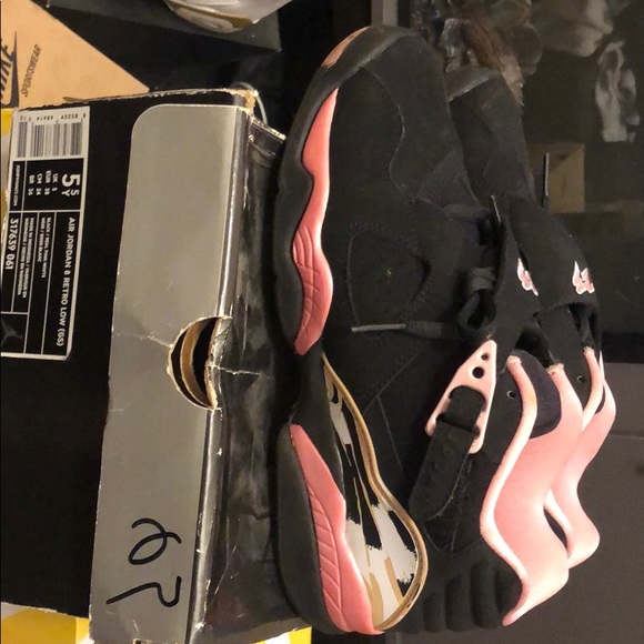 Jordan 8 low retro low gs sz 5.5 - Picture 2 of 4